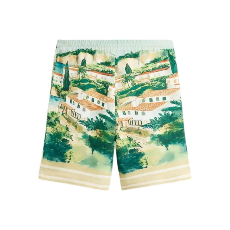 ZARA Casual Shorts Men Green-1