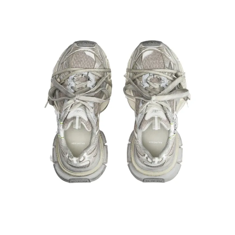 Balenciaga 3XL Low Top Chunky Sneakers Men's Silver-4
