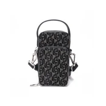 CANUDILO Fabric Shoulder Bag, Crossbody Bag, Handbag Men's Black