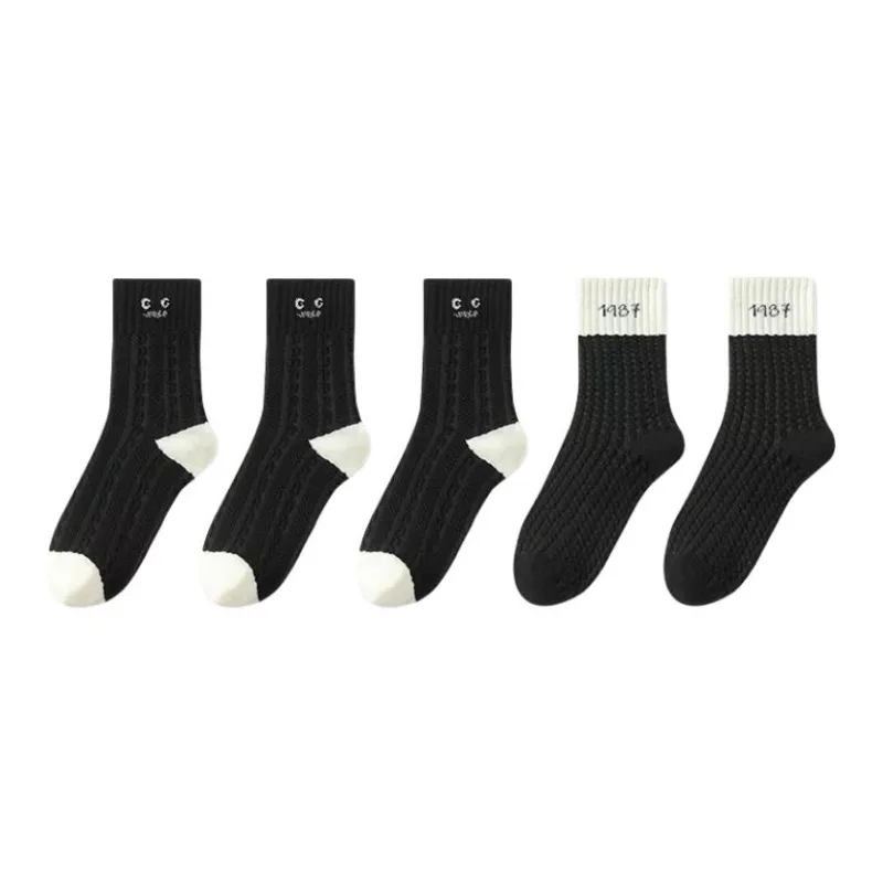 Urban Beauty Mid Calf Socks Women's Combo Set-2