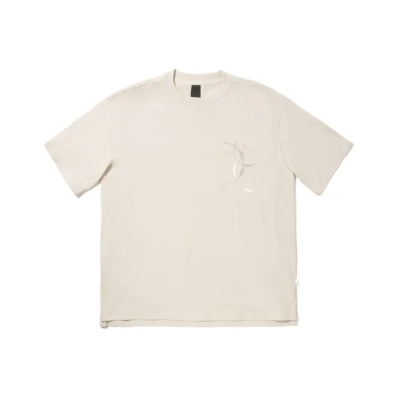 LiNing T Shirts Men Oat Gray-0