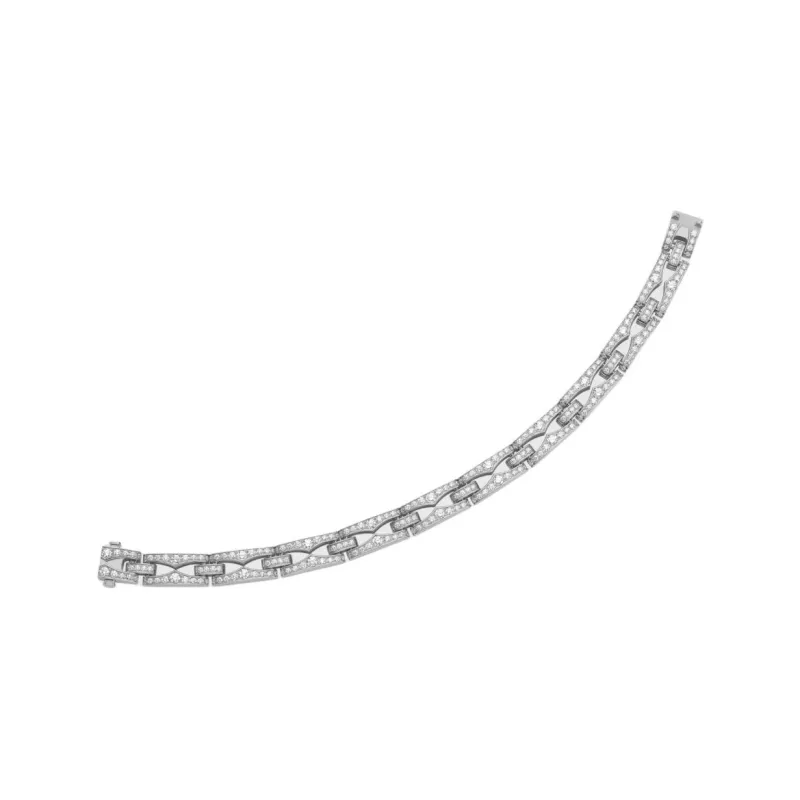 BVLGARI 18K White Gold Bangles Unisex Silver-1