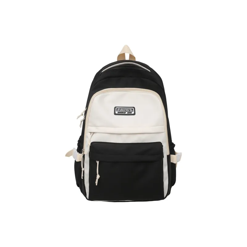 WICKBUEN Nylon Backpack Women's Orange Red/Purple/Blue/Black-0