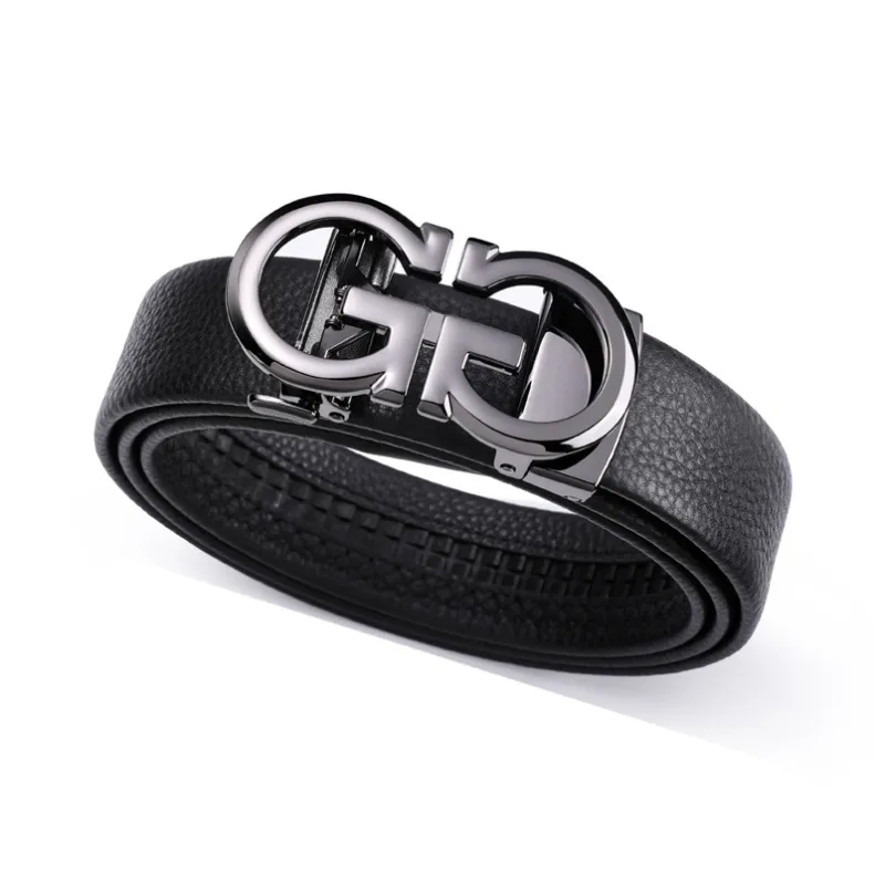 Cheekkiss Cow Leather Belts Men's 3.5cm-0