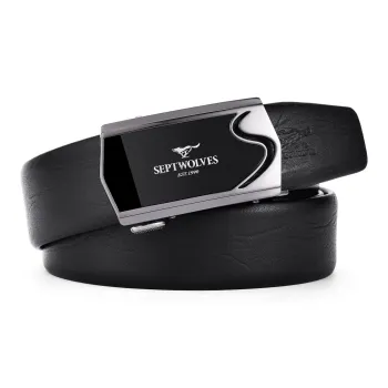 SEPTWOLVES Top Grain Cow Leather Belts Men's Width 3.5CM