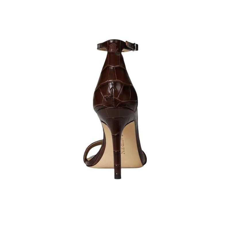 LAUREN RALPH LAUREN Allie One Strap Sandals 9cm Women's Brown-3