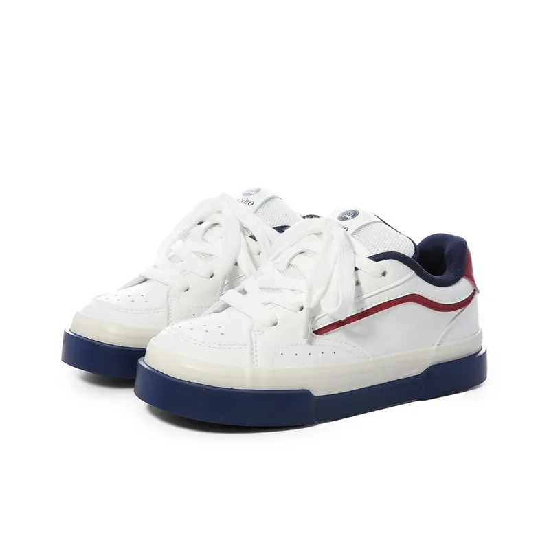 The New Age Family Low Top Skateboard Shoes Women's Red Blue-1