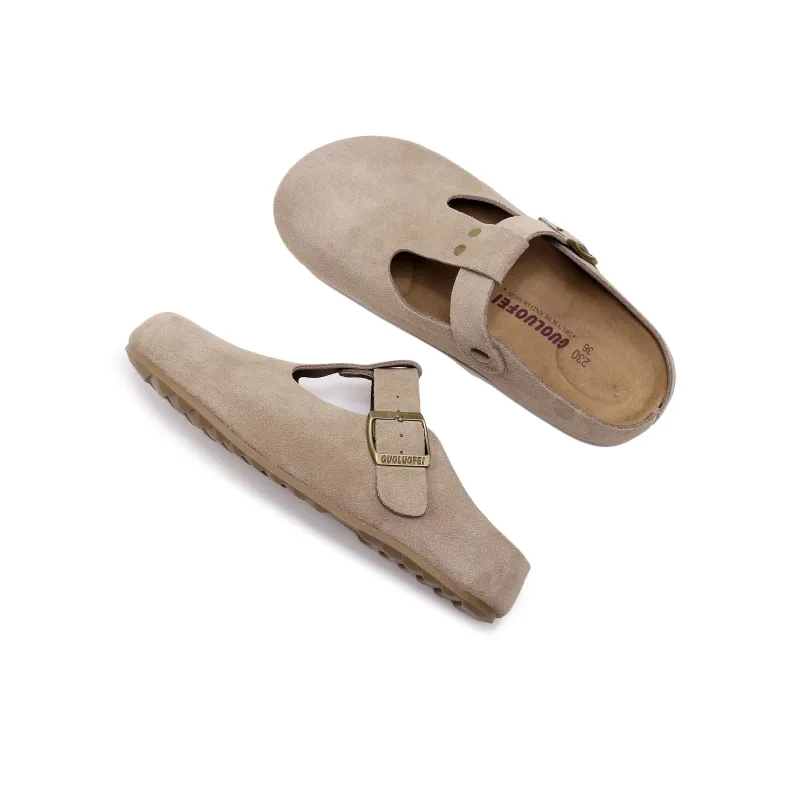 Golofi Rubber Sole Slip Resistant Closed Toe Slippers Women's-26
