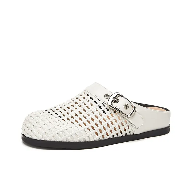 ST&SAT Rubber Sole Cut Out Quiet Closed Toe Slippers Women's-4