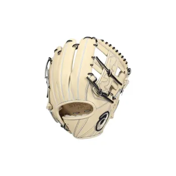 Asics Baseball Gloves Pitcher Glove Leather Unisex Beige