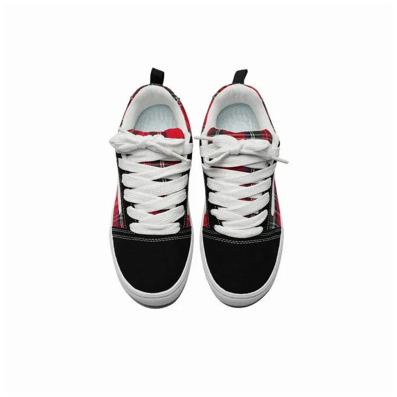 OAOQ Slip Resistant Cushioning Abrasion Resistant Lightweight Breathable Low Top Skateboard Shoes Unisex-9