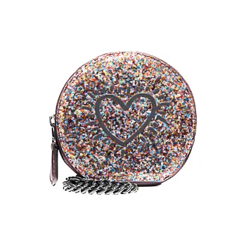 COACH X Keith Haring Leather Coin Purse Mini Women's Mixed Color