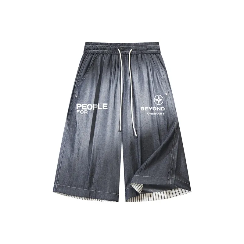FAX FOR FMACM Denim Shorts Unisex-2