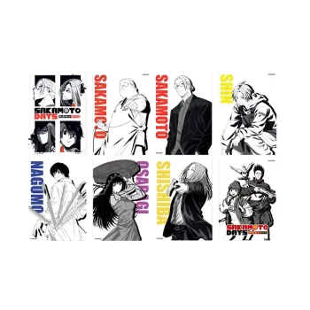 SUNRISEPOP Ryuji Sakamoto Everyday Merch Main Characters Exquisite Clothing Sets Anime / Games Postcards
