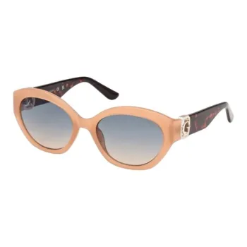 GUESS Injection Oval Sunglasses Women's Tortoiseshell