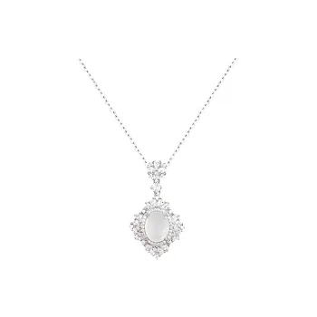 Strange Snow Natural Chalcedony Necklaces Women's