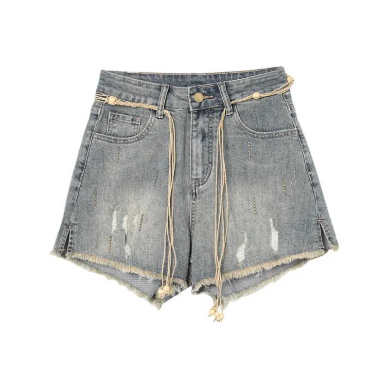 SETIROM Denim Shorts Women's Blue-0