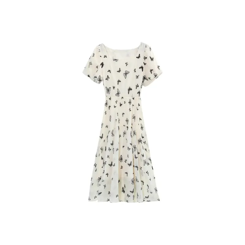 Mu Xiao Xin Short Sleeved Dress Women's-0