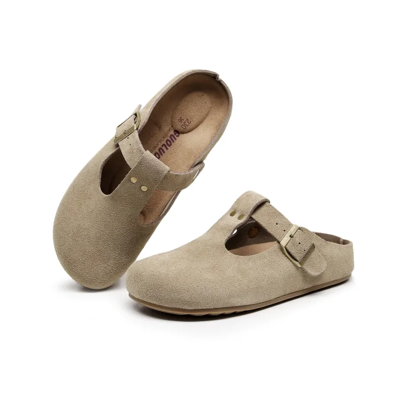 Golofi Rubber Sole Slip Resistant Closed Toe Slippers Women's-7