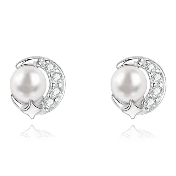 KUMET Sterling Silver Stud Earrings Women's