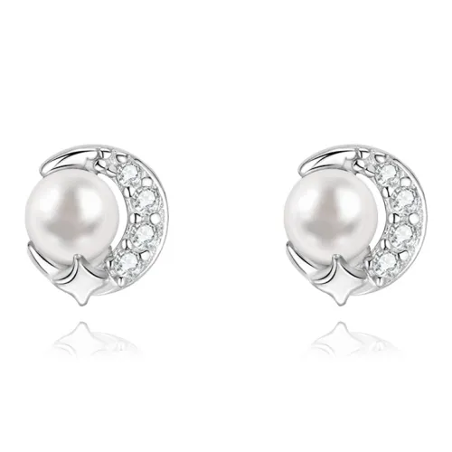 KUMET Sterling Silver Stud Earrings Women's