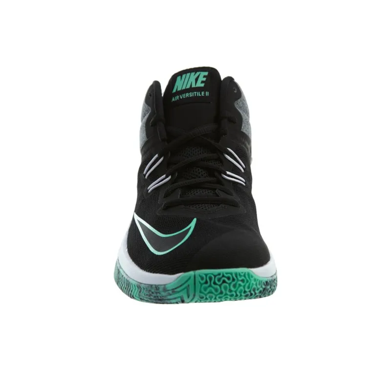 Nike Air Versitile 2 Anti Slip Wear Resistant Mid Top Basketball Shoes Men's Black Gray-4