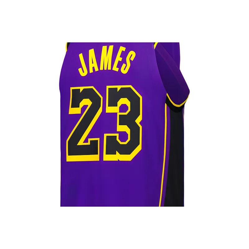 Jordan x NBA Los Angeles Lakers Basketball Jersey Men's Purple-3