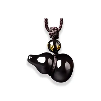 Datang Guoding Obsidian Necklaces Unisex