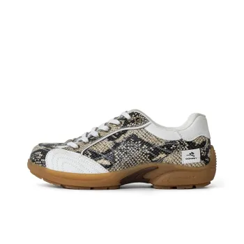 Mule Donkey Low Top Casual Shoes Unisex Snake Skin Print