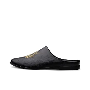 British Knights Rubber Sole Slip Resistant Closed Toe Slippers Men's Black
