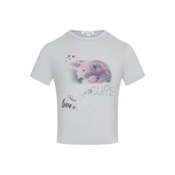 URBAN REVIVO T Shirts Women's Light Blue