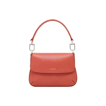 AMANI Calfskin Shoulder Bag, Crossbody Bag, Handbag Women's Orange