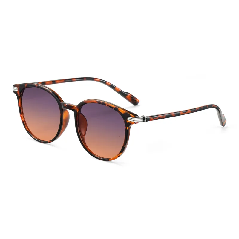 COLORE.IN TR/Memory Plastic Round Sunglasses Unisex-4