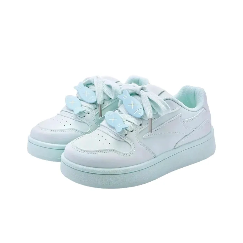 HUANAI Abrasion Resistant Slip Resistant Breathable Lightweight Low Top Skateboard Shoes Women's-36