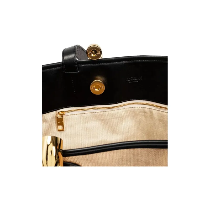 Jacquemus Polyamide Tote Bag, Shopping Bag, Shoulder Bag Women's Beige-3