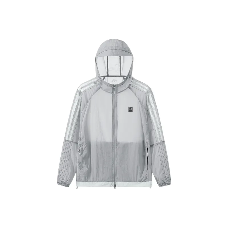 361° Breathable UV Protection Quick Dry Sun Protection Clothing Unisex Cyan Brick Gray-0