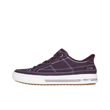 Skechers Arch Fit Arcade   See Ya There Low Top Casual Shoes Women's Burgundy