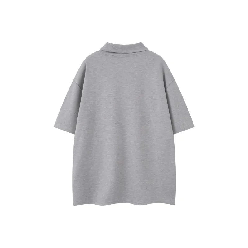SOCKKEY Polo Shirts Unisex Gray-5