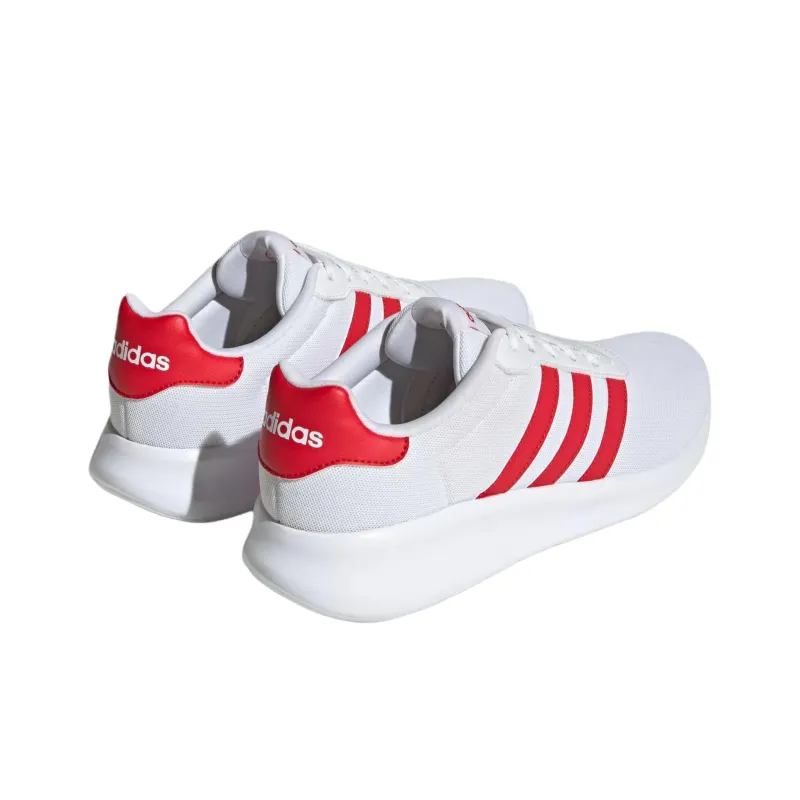 Adidas LITE RACER 3.0 Anti Slip Wear Resistant Low Top Casual Running Shoes Men's White Red-3