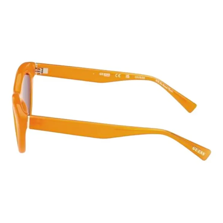 GUESS Injection Cat Eye Sunglasses Men's Orange-2