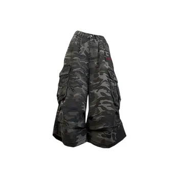 Anyveiw Denim Shorts Unisex Camouflage
