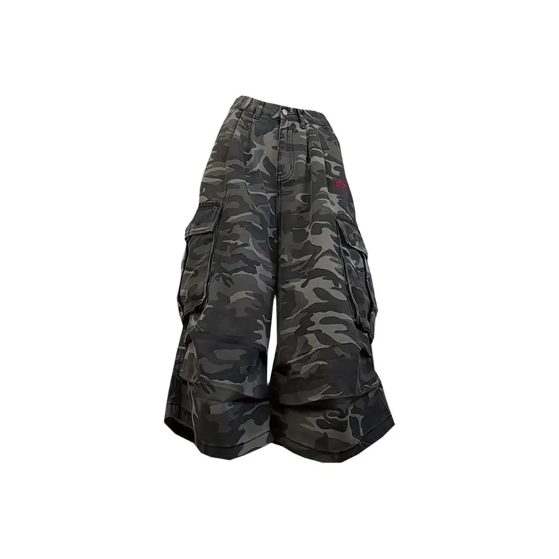 Anyveiw Denim Shorts Unisex Camouflage-0