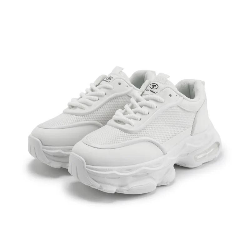 TOM TAILOR Pure White Jumping Trendy Shoes Mid Top Casual Shoes Men's White-5