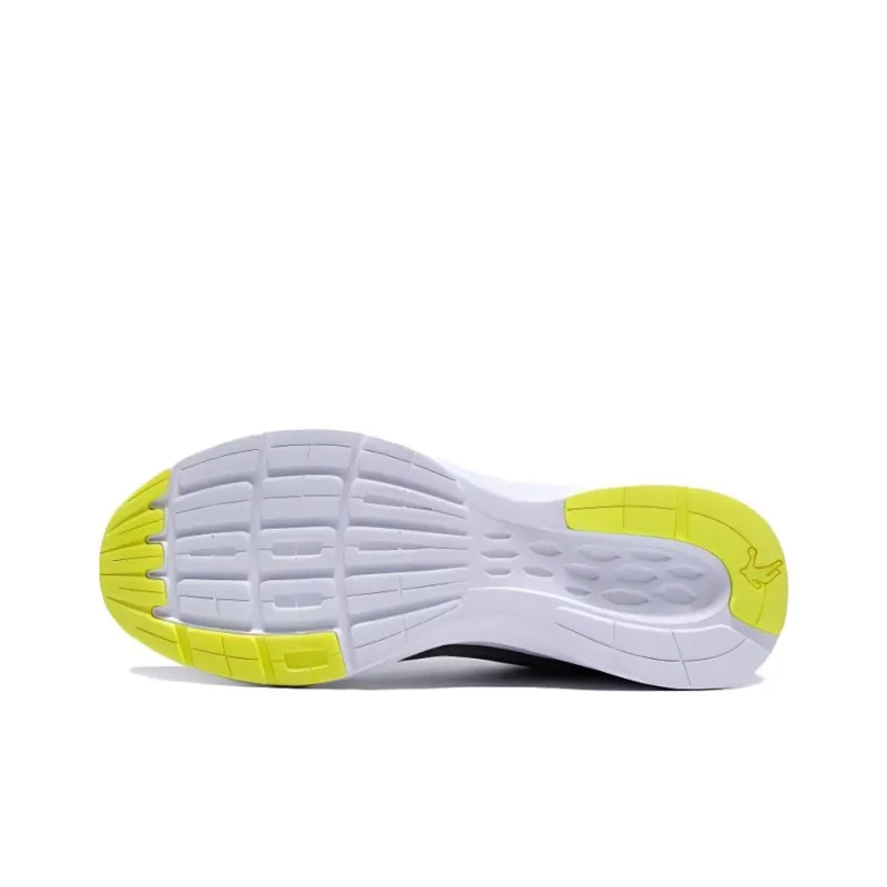 QIAODAN Cushioning Low Top Running Shoes Men's Stone Gray/Bright Yellow-4
