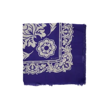 ETRO Cotton, Modal Knit Scarves Women's Purple