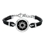 Single: Leather Cord Silver-Sun