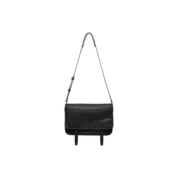 Qiuzhen Water Dyed Vegetable Tanned Cow Leather Crossbody Bag, Shoulder Bag Medium Size Unisex Multicolor