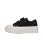 Black with White Stitching