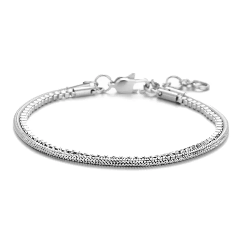 JEANSWEST Titanium Steel Bracelets Unisex-1