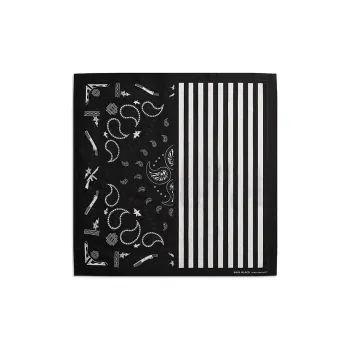 BAPE BLACK Paisley Silk Scarf